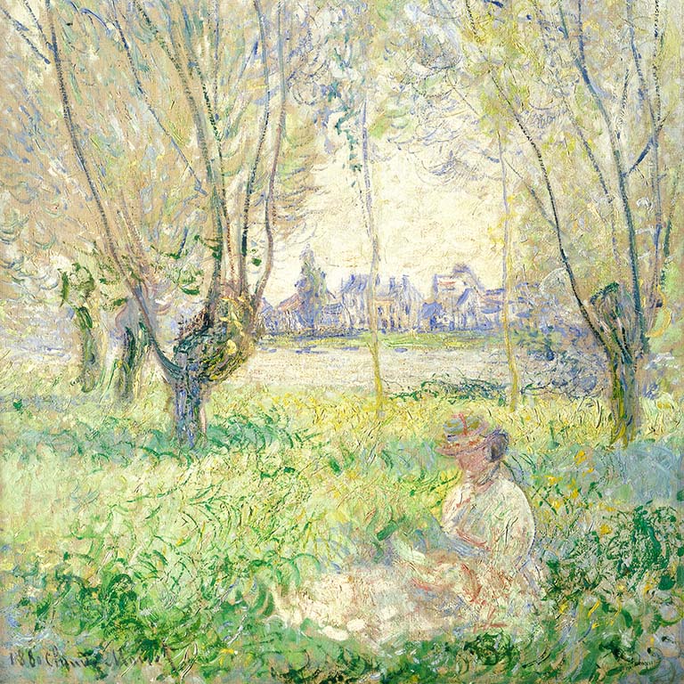 Claude Monet Woman Seated Under the Willows 1880