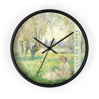 Monet Woman Seated Under the Willows 1880 Wall Clock