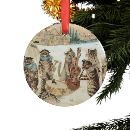 Wain Carol Singing Acrylic Ornament with Ribbon LW01