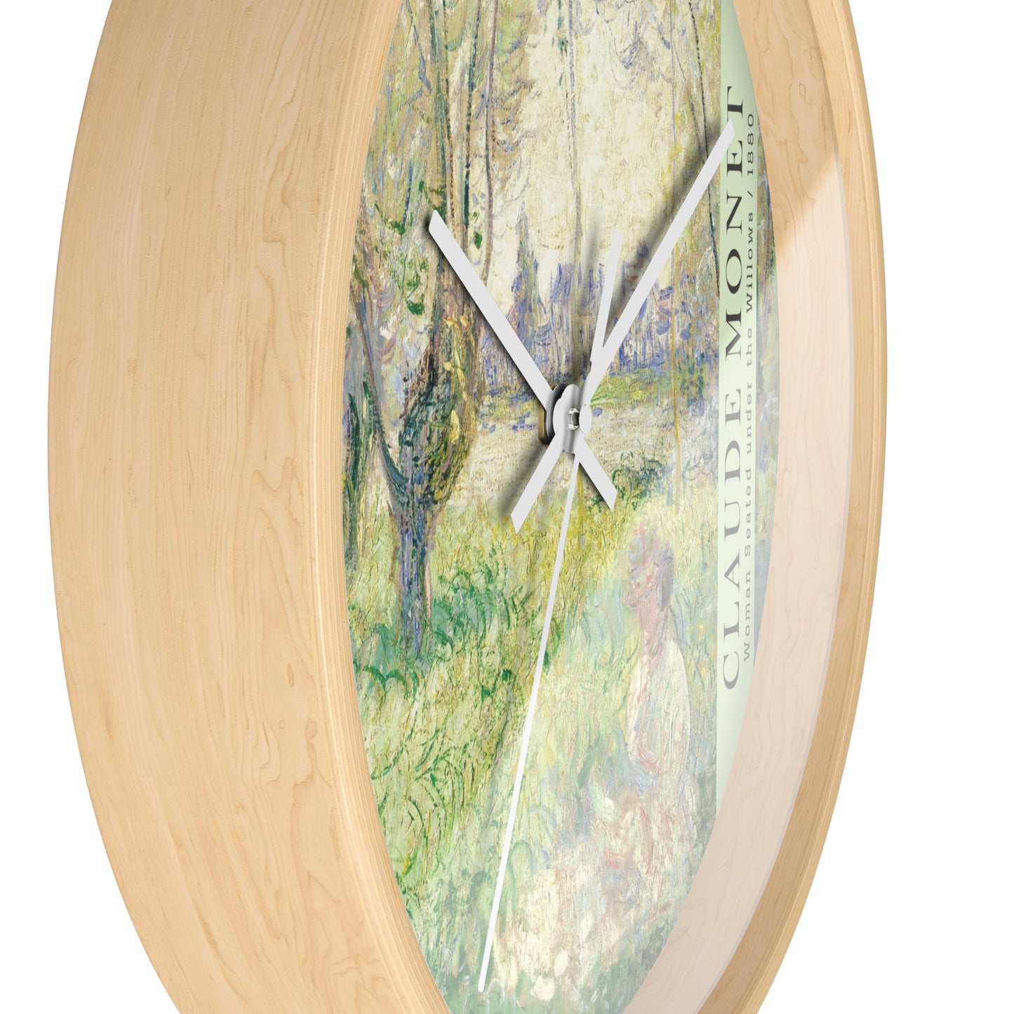 Monet Woman Seated Under the Willows 1880 Wall Clock