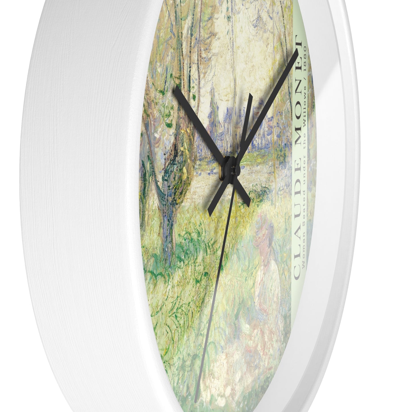 Monet Woman Seated Under the Willows 1880 Wall Clock