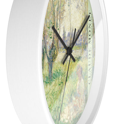 Monet Woman Seated Under the Willows 1880 Wall Clock