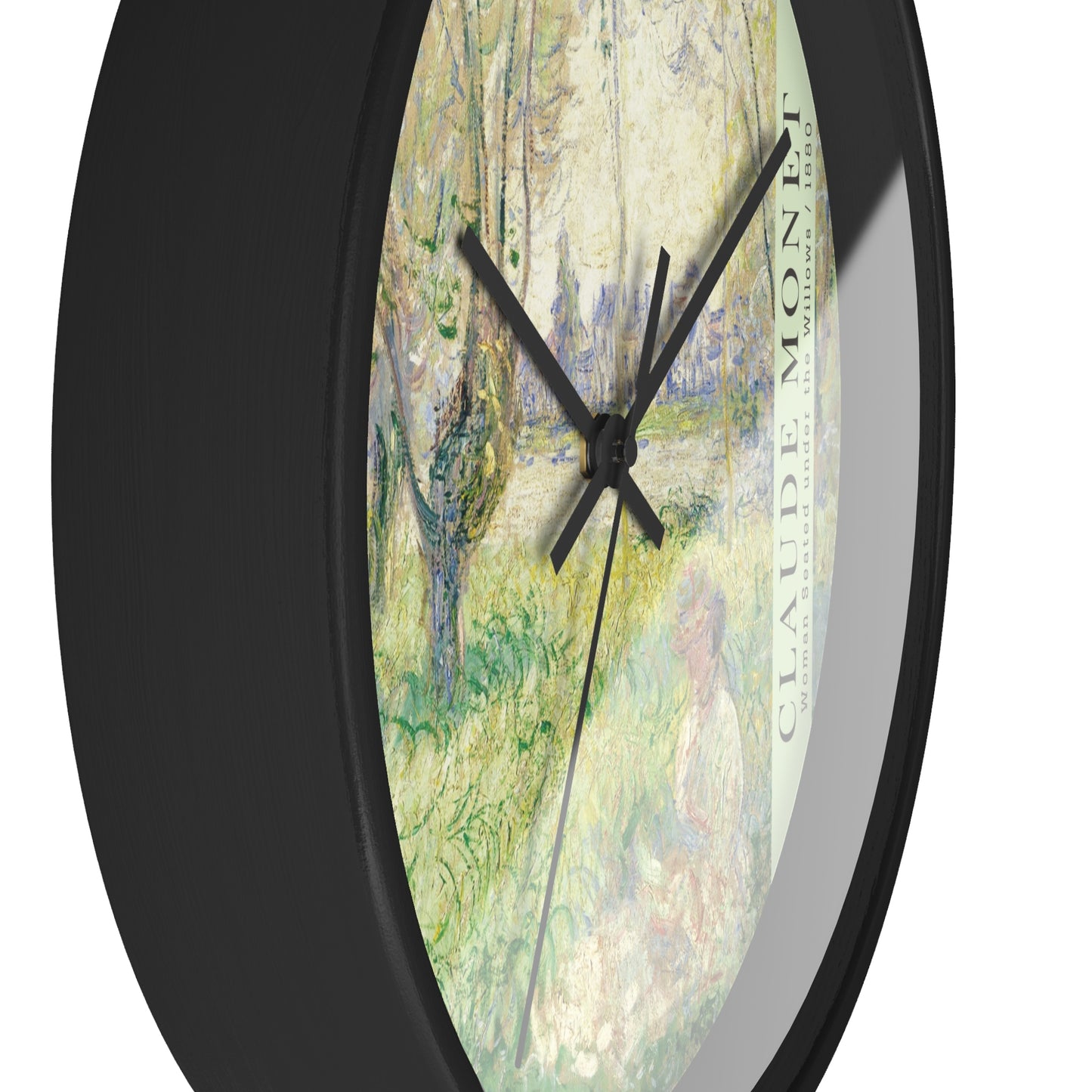 Monet Woman Seated Under the Willows 1880 Wall Clock