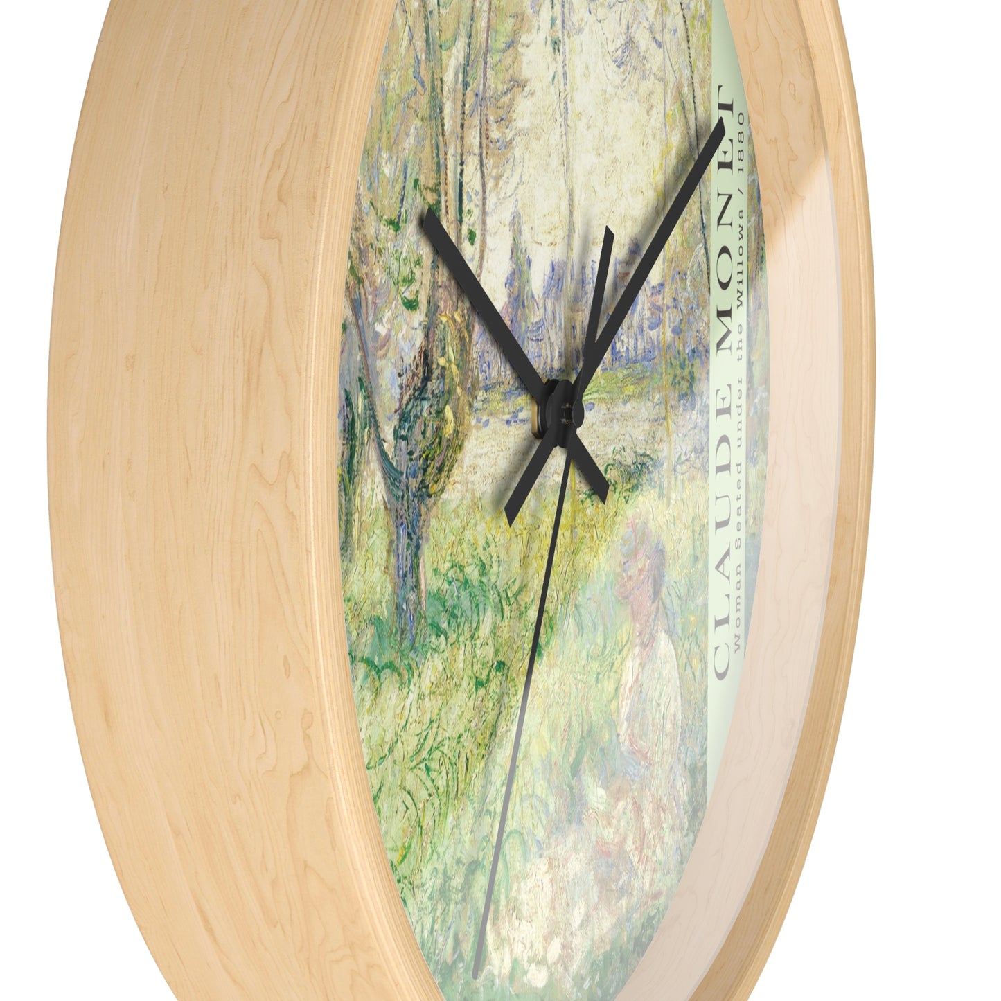 Monet Woman Seated Under the Willows 1880 Wall Clock