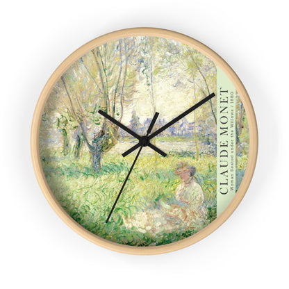 Monet Woman Seated Under the Willows 1880 Wall Clock