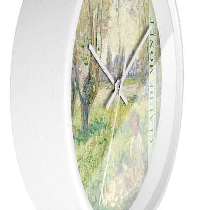 Monet Woman Seated Under the Willows 1880 Wall Clock