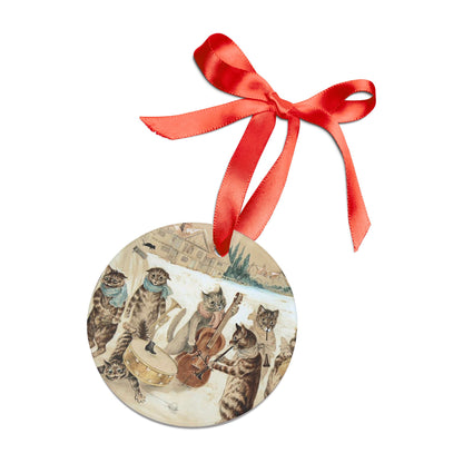 Wain Carol Singing Acrylic Ornament with Ribbon LW01